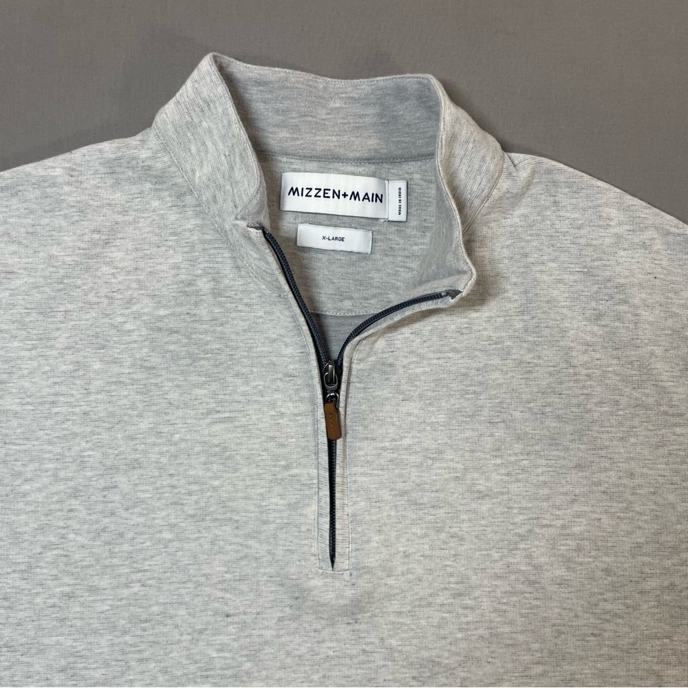 Mizzen + Main Hillman Quarter-Zip Pullover Sweatshirt/Sweater - Mens XL - Picture 3 of 15